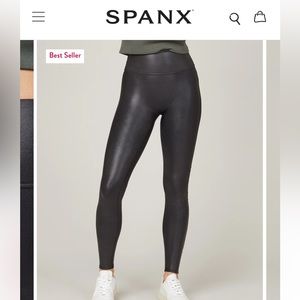 SPANX faux leather leggings